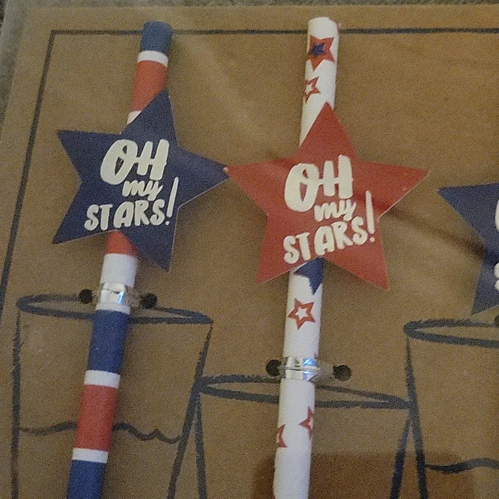 3/$15 Set of 16 Paper Party Straws